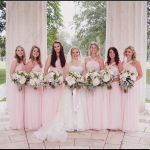 David’s Bridal Bridesmaid Dress Petal Pink Size 6